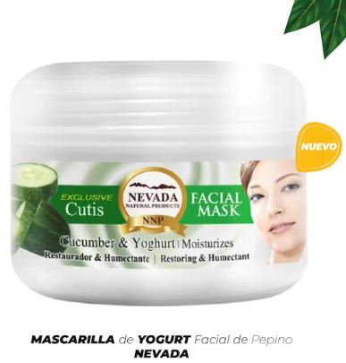 Mascarilla Facial De Pepino Y Yogurt